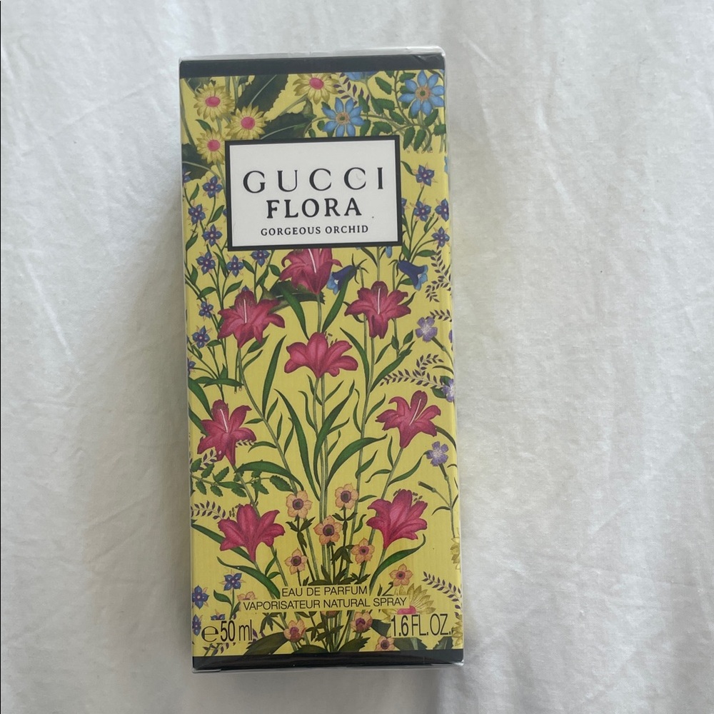 Gucci Flora Gorgeous Orchid with Pink and Yellow Floral Design 1.6 fl. Oz.